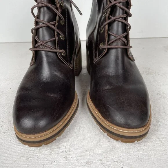 Timberland Sienna Ankle Booties Womens 8 Water Resistant Side Zip - Picture 9 of 10